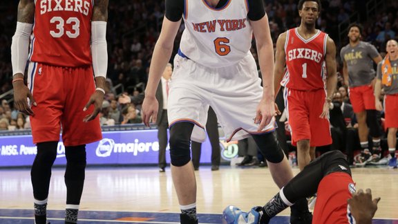 Basketbols, NBA spēle: Ņujorkas Knicks - Filadelfijas 76ers - 6