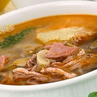 Постновогодний суп: мясная солянка