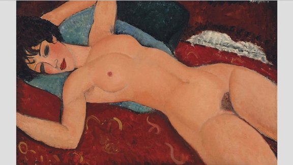 Amedeo Modigliani. Nu couché. 1917. Privāta kolekcija