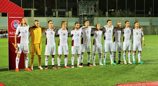 Сборная Латвии вымучила победу над худшей командой Европы