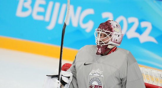 'Pekina 2022': Latvijas hokejisti pārbaudes spēles pamatlaikā zaudē Dānijas izlasei