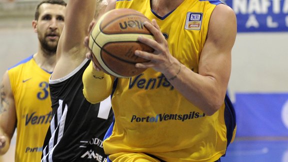 Latvijas Basketbola līga, fināls, 1.spēle: Ventspils - VEF Rīga - 45