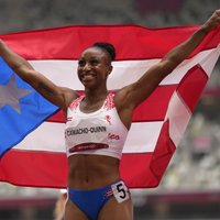 Barjersprinte Kamačo-Kvinna 100 metros izcīna Puertoriko otro zeltu OS vēsturē
