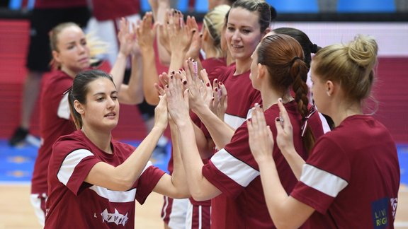 Basketbols, Eiropas čempionāts sievietēm: Latvija - Beļģija