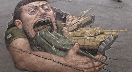 Правда ли, что в Брюсселе нарисовали граффити с Зеленским, пожирающим танки?