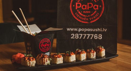 'PaPa sushi' tagad ir Liepājā un Rīgā