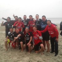Tradicionālajā 'Nemo' pludmales handbola turnīrā triumfē 'Celtnieks' un 'Eesti'