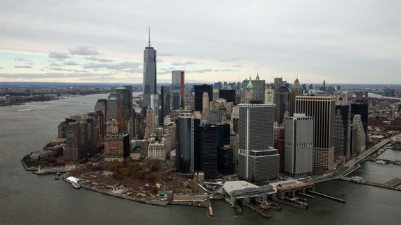 One World Trade Center towers in New York manhatten