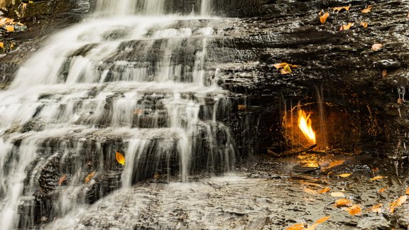 Eternal Flame Waterfall, ūdenskritums, Ņujorka