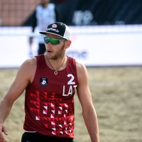 Latvijas pludmales volejbolistiem Eiropas čempionāts Jūrmalā noslēdzies