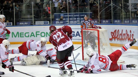 Hokejs, KHL spēle: Rīgas Dinamo - Avtomobiļist - 12