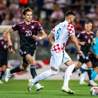 Pēriens Rijekā: Latvija kapitulē futbola grandam Horvātijai