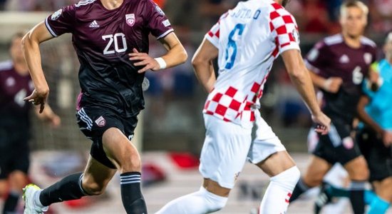 Pēriens Rijekā: Latvija kapitulē futbola grandam Horvātijai