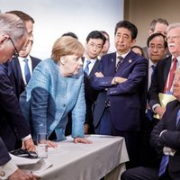 Slavenā fotogrāfija no G7 samita neatspoguļo realitāti, norāda Tramps