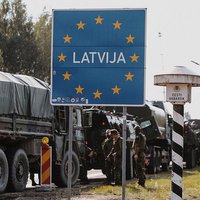 Foto: Uz militārajām mācībām 'Namejs 2018' ierodas Igaunijas Aizsardzības spēki