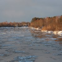 В реках Курземе быстрее всего повышается уровень воды