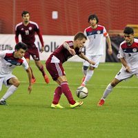 Сборная Латвии одержала на Кубке Содружества первую победу