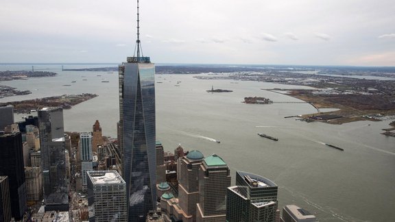 One World Trade Center towers in New York