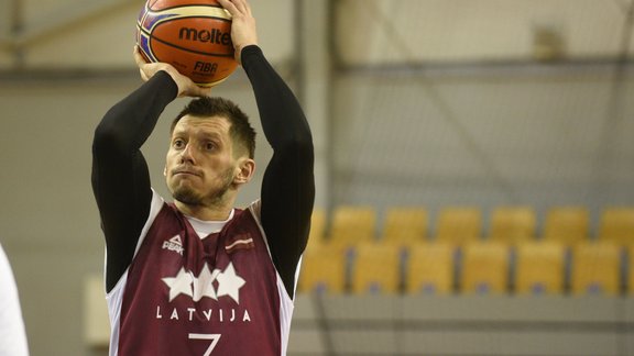 Basketbols: Latvijas vīriešu izlases treniņš