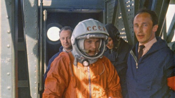 Yuri Gagarin and Oleg Ivanovsky