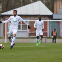 Karašauska divi vārti palīdz 'Liepāja/Mogo' uzvarēt ambiciozo 'Riga FC'