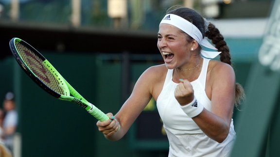 Teniss, Vimbldonas čempionāts: Jeļena Ostapenko -  Fransuāza Abanda