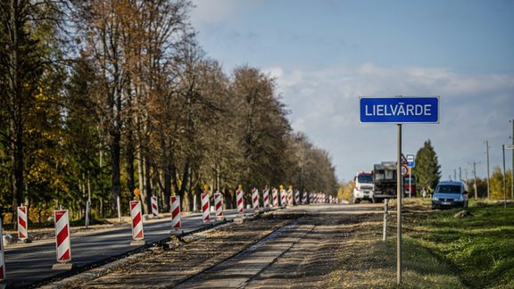 Lielvārdē pārbūvē Daugavpils šosejas posmu - 7