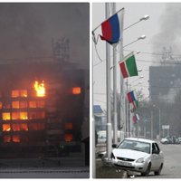 Теракт в Грозном: боевики убили полицейских, захвачен Дом печати