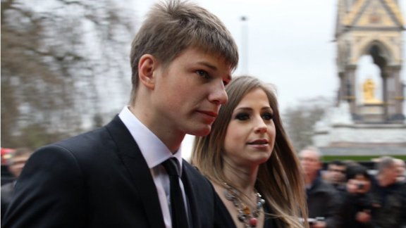 Andrei Arshavin with his Yulia