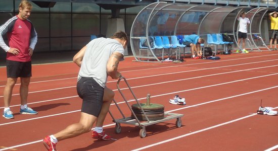 Fotoreportāža: Latvijas bobslejisti uzsākuši gatavošanos olimpiskajai sezonai