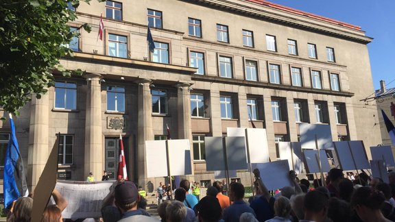 Protesti pret bēgļu uzņemšanu Latvijā - 17