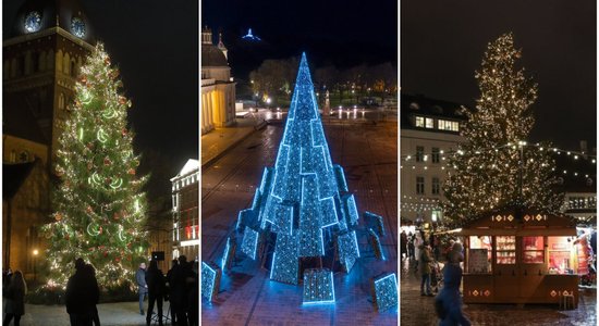 ФОТО. Где лучше всех - в Риге, Таллине или Вильнюсе? Голосуем за самую красивую елку