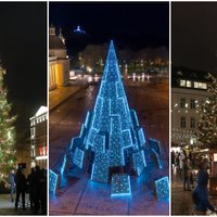 Kur skaistākā – Rīgā, Viļņā vai Tallinā: nobalso par krāšņāko eglīti Baltijā
