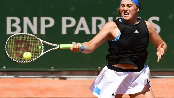 Teniss, French Open: Jeļena Ostapenko - Viktorija Azarenka - 2