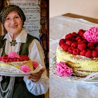 Andrejmuižas saimnieces lauku torte ar vārīto krēmu