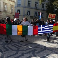 Fotoreportāža: Eiropa protestē pret taupību