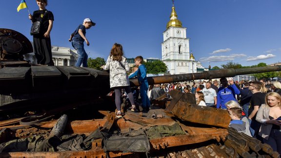 Krievijas tanks Kijivā 