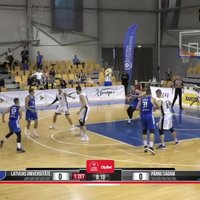 Video: LU basketbolisti priecē sezonas pirmajā mājas spēlē