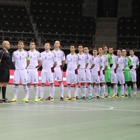 Latvijas telpu futbola izlasei zaudējums pirmajā pārbaudē