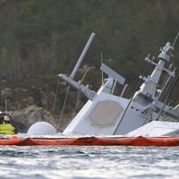 Фрегат НАТО после столкновения с танкером окончательно затонул