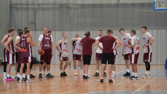 Basketbols. Latvijas basketbola izlases treniņš - 2