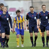 'Ventspils' futbolisti kompensācijas laikā izvairās no zaudējuma Daugavpilī
