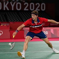 Dānis Akselsens pārtrauc Āzijas valstu dominanci olimpisko spēļu badmintona sacensībās