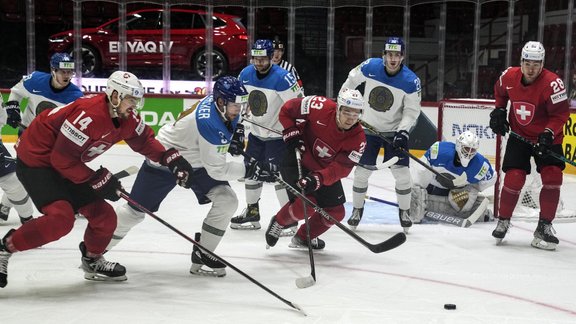 Hokejs, pasaules čempionāts 2022: Šveice - Kazahstāna - 1