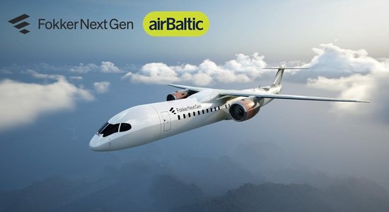 "airBaltic" kopā ar "Fokker Next Gen" vērtēs ar ūdeņradi darbināmu lidmašīnu potenciālu
