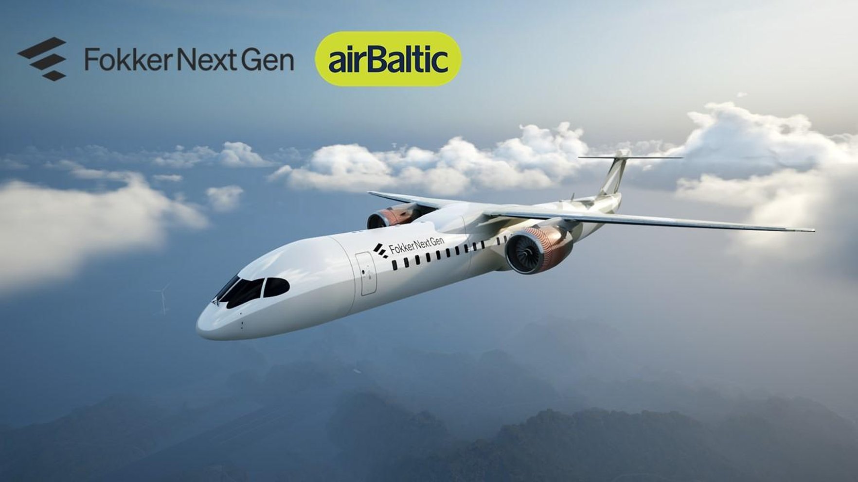 "airBaltic" kopā ar "Fokker Next Gen" vērtēs ar ūdeņradi darbināmu lidmašīnu potenciālu
