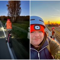 142 kilometri 24 stundās ar velo. Tēva un dēla rudenīgais piedzīvojums