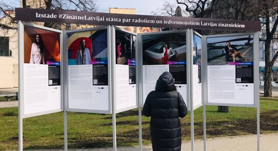 Līvu laukumā apskatāma izstāde par 14 iedvesmojošiem Latvijas zinātniekiem