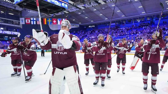 Hokejs, pasaules čempionāts 2024. Latvija - Francija