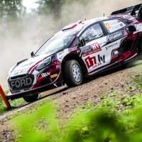 Seskam/ Francim ceturtā vieta WRC Latvijas posma "shakedown" braucienos